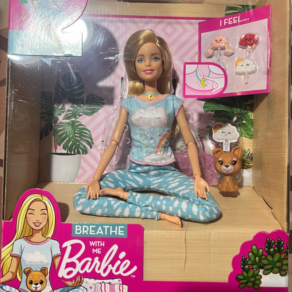 Mattel Barbie Meditation Doll with Blue Pajamas
